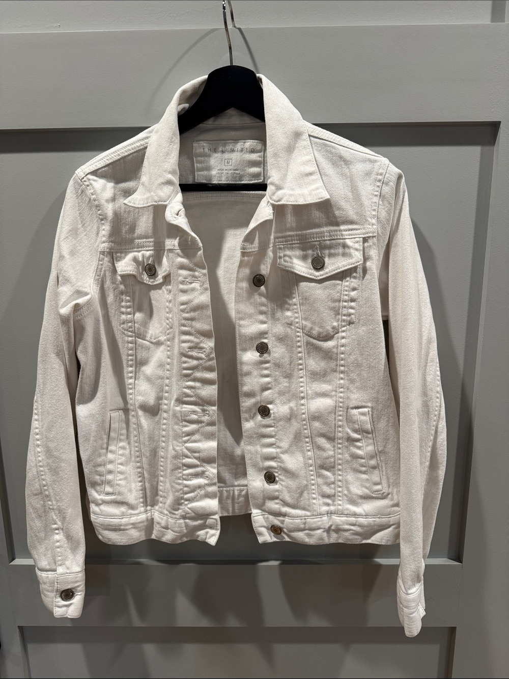 The Limited White Jacket with Subtle Stitching